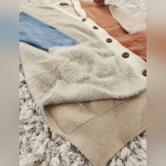 Kerisma Colorblock Cardigan Sweater S - Picture 3 of 5